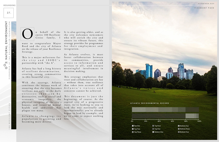 Printshot 4 of the proposed 100 Resilient Cities: Atlanta Brochure Project