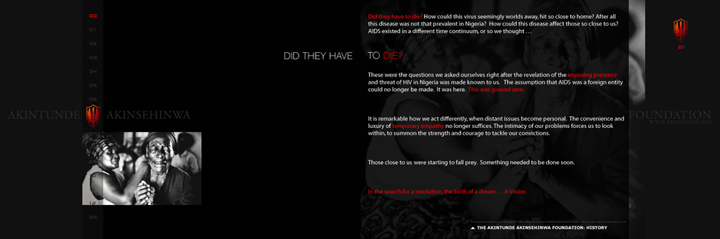 Printshot 2 of the  AAF: Lifesong Brochure Project