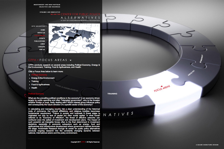 Screenshot 2 of the Center for Public Policy Alternatives Project