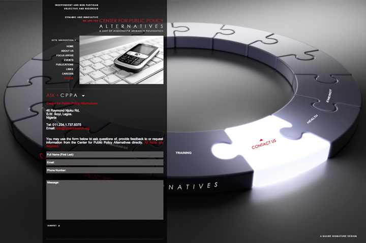 Screenshot 4 of the Center for Public Policy Alternatives Project