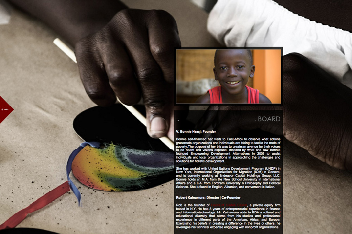 Screenshot 2 of the Empowering Development Alternatives Project