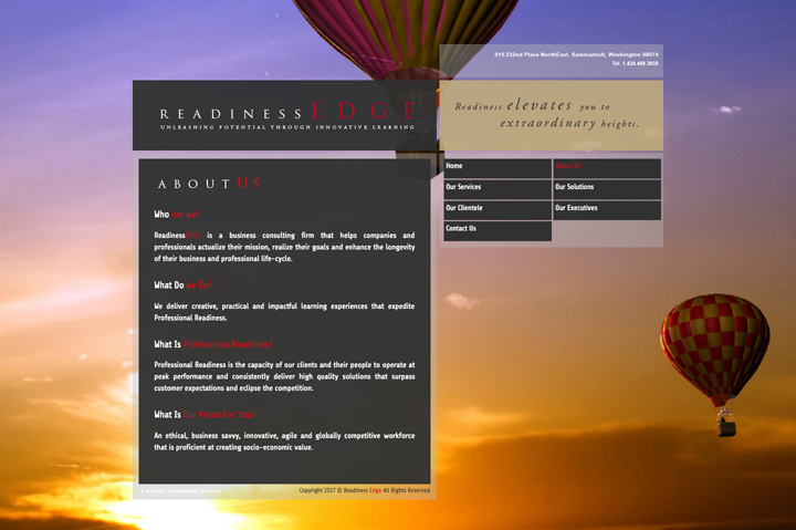 Screenshot 2 of the Readiness Edge Project